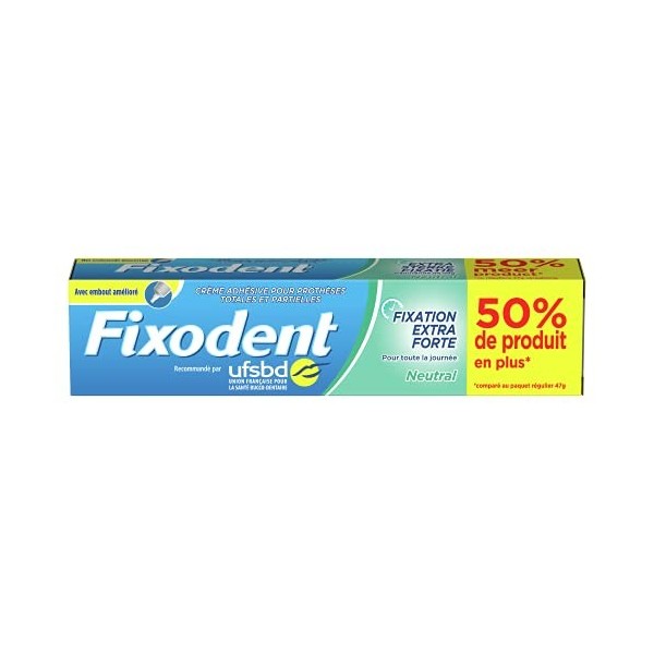 Fixodent Neutral Crème Adhésive Pour Prothèses Dentaires 70,5 g