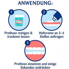Kukident Crème adhésive professionnelle - Protection adhésive pour prothèses dentaires - Adhérence extra forte - Effet rapide