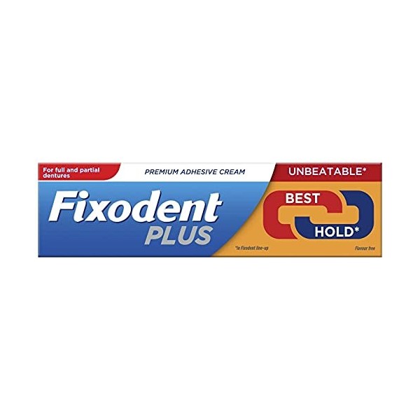 Fixodent Denture Adhesive Cream Dual Power 40g **4 PACK DEAL** by Fixodent