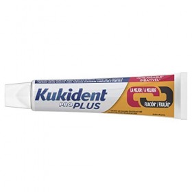 Kukident Plus Lot de 3 adhésifs double action pour prothèses dentaires