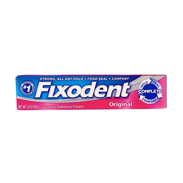 Fixodent Fixodent Denture Adhesive Cream, Original 2.4 Oz