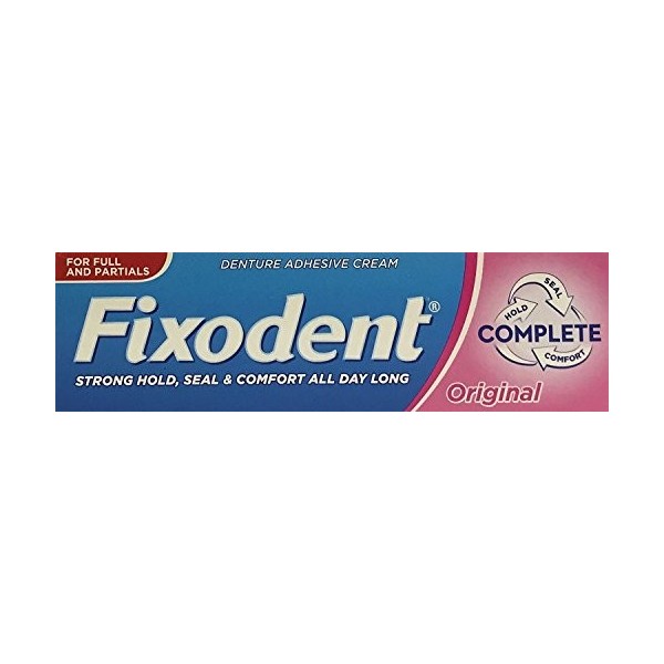 Fixodent Original Denture Adhesive Cream 47g x 3 Packs by Fixodent