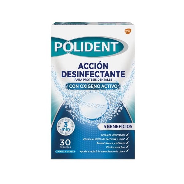 Polident Limpiador Tabletas Crème pour les Fausses Dents