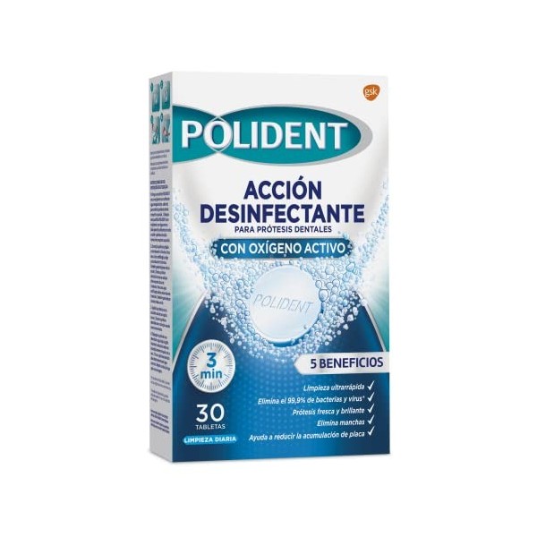 Polident Limpiador Tabletas Crème pour les Fausses Dents