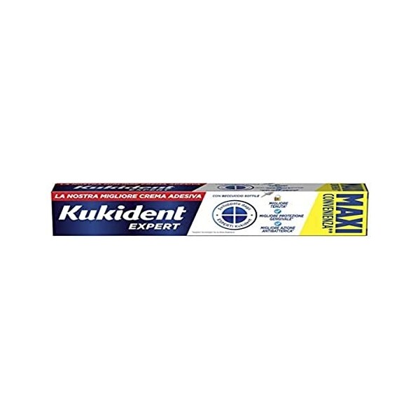 Kukident Expert Crème adhésive pour dents au total et partielles, excellente tenue, 57 g