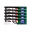 Blend a Dent Plus Premium Lot de 5 tubes de crème adhésive DUO Protection menthe 40 g