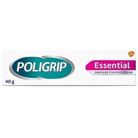 Poligrip Essential Lot de 3 crèmes fixatives pour prothèses dentaires 40 g