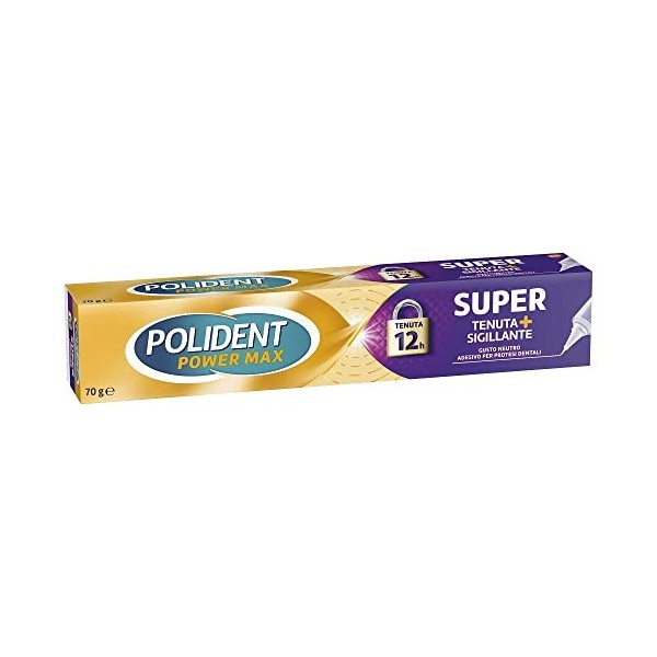 Polident Super Tenuta + Sigi Neutro Deli, PowerMax, 70 g - lemballage peut varier