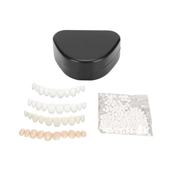 Kit de Réparation de Dents Temporaires avec Perles de Montage Thermiques Moulables pour Fausses Dents pour Cosplay - Peut êtr