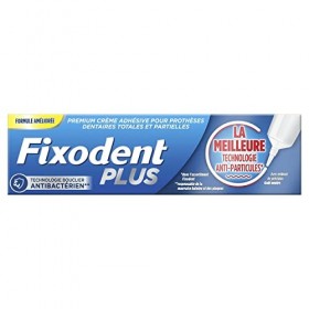 Fixodent Plus La Meilleure Technologie Anti-Particules Crème Adhésive pour Prothèses Dentaires 40g & Original Crème Adhésive 