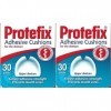 PROTEFIX Lot de 2 coussins adhésifs pour prothèses dentaires – 30 pièces – Produit légèrement endommagé