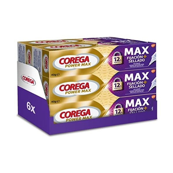 Corega Fixation maximale + scellage 6 x 40 g