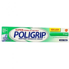 Super Poligrip Free - Creme Adhésive Dentaire 2.4 Oz