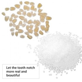 Karjiaja Kit de réparation dentaire temporaire - Pour réparation des dents - Pour réparation des dents - 50 g de gel dentaire