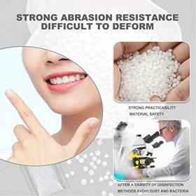 Kit de Réparation Temporaire des Dents, Kit de Remplacement des Dents, Perles Thermiques Moulables pour le Remplissage de la 