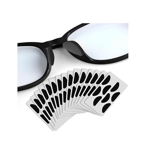 10 paires de protège-nez adhésifs pour lunettes en forme de D