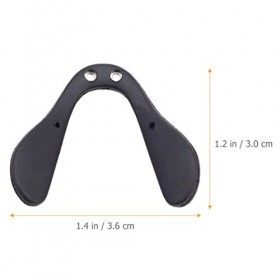 EXCEART Lot de 3 plaquettes de nez en forme de U en caoutchouc pour lunettes - Coussinets de nez antidérapants - Bouchons sou