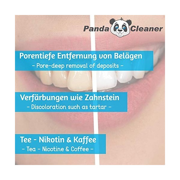 PandaCleaner Nettoyant dentaire concentré à ultrasons - Élimination de la plaque dentaire et de la décoloration - pour dentie