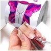 Ongle Papillon 1 Rouleau / 300 Pièces – Acrylique ongles Formes – Soi- Adhésive Formes dongles Pour Gel UV, Gel Ploy, Cons