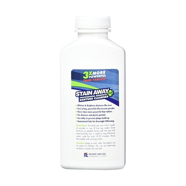 Stain Away Stain Away Plus Denture Cleanser, 8.1 oz Pack of 2 by Stain Away