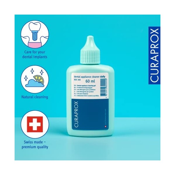 CuraProx gel pour orthèses dentaires usage quotidien BDC 100 60ml par Curaprox