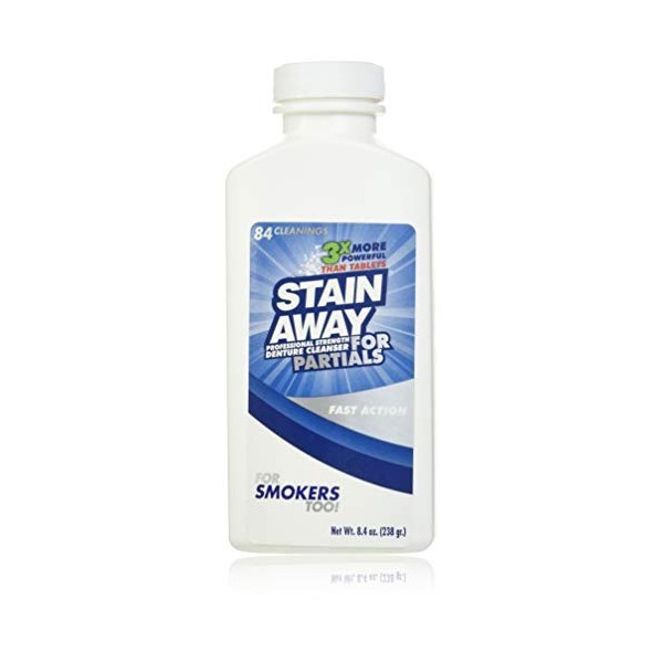 Stain Away denture cleanser for partials and smokers - 8.4 oz by REGENT LABS INC.
