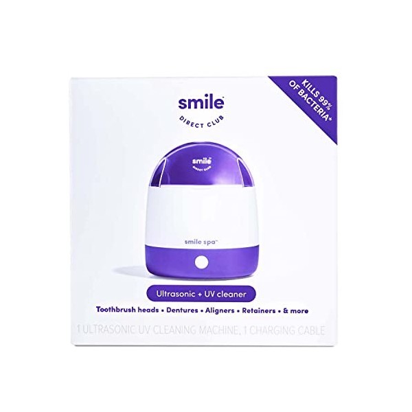 SmileDirectClub Smile Spa Machine de nettoyage à ultrasons et UV po