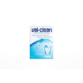 Val Clean Nettoyant Concentré 12 Sachets – 1 an de Produit pour Dentiers Flexibles Valplast et Autres Appareils Dentaires