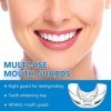 Gouttière Dentaire Anti Bruxisme,2pcs Dispositif Anti Grincements,Protege Dents Boxe,Ronflement Protecteurs Buccaux, Gouttier