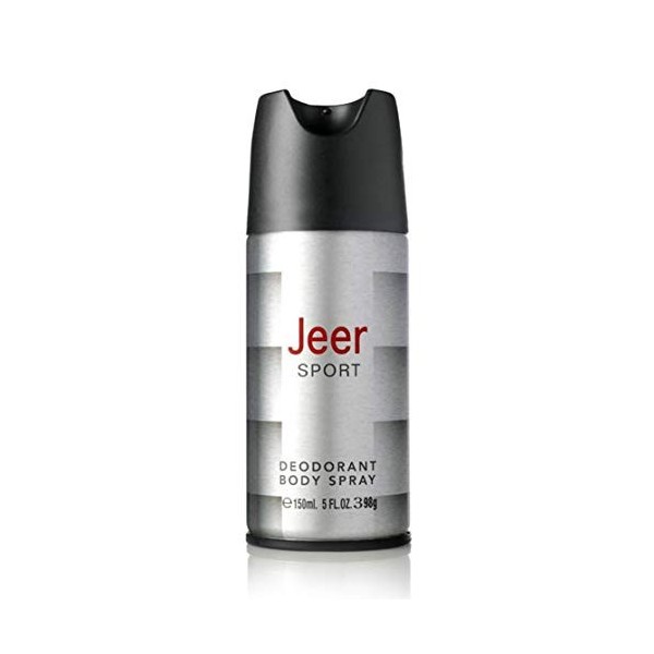Jeer Argent Sport X6 Spray pour le corps, 150 ml