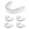 KOHEEL Moulable Gouttière Dentaire protège dents, Stoppe Le Bruxisme, Facile à façonner, empêcher le grincement des dents, bo