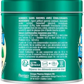 Valda Gommes Sans Sucres - Goût Menthe Eucalyptus - Adoucit la gorge * - 140 g