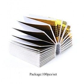 Matrices dextension dongles durables auto-adhésives rectangulaires dorées de 100 pièces avec guide de feuille de pointe num