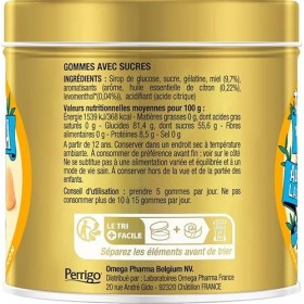 Valda Gommes Avec Sucres - Goût Miel Citron - Adoucit la gorge* - 140 g