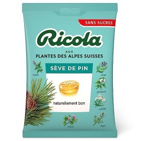 Ricola - Bonbons aux Plantes Suisses - Parfum Eucalyptus - Rafraîchissant -  Sans Sucres - Vert, Sachet de 70 g (Lot de 1)