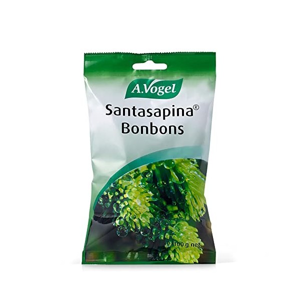 A.Vogel - Bonbons Santasapina - Actions Ciblées Maux de gorge - Sachet 100 g - Laboratoire Suisse