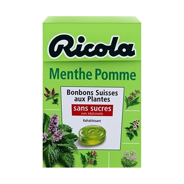 Ricola Menthe Pomme lot de 6 