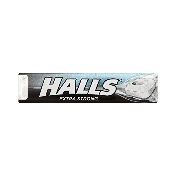 Halls - Bonbons à la menthe extra-forte - lot de 3 paquets de 35 g