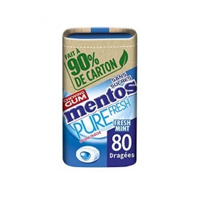 MENTOS PURE FRESH MINT, Bleu, 160 g lot de 1 