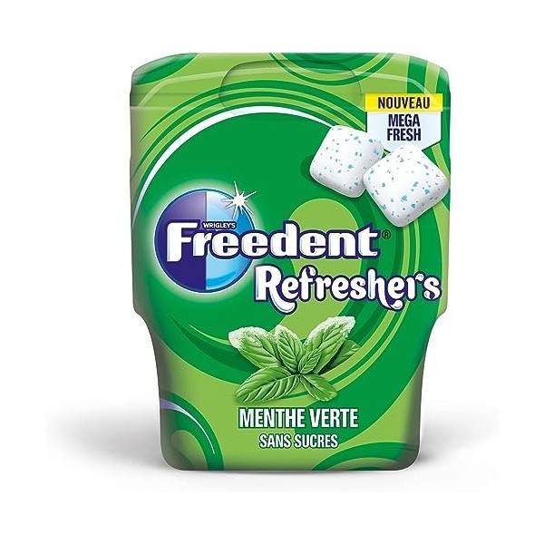 FREEDENT REFRESHERS - Chewing-gum goût Tropical - Boîte de 30 dragées - Préparez la rentrée - 67g Chewing-gums