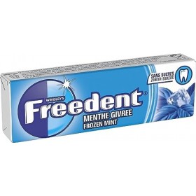 Chewing-gum sans sucres goût Myrtille FREEDENT : les 5 paquets de