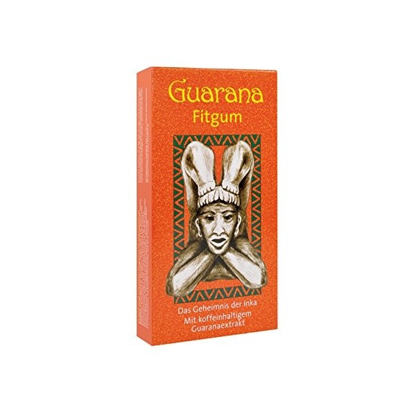 BADERs de la pharmacie. Guarana Fitgum. Gomme à mâcher pour plus dénergie avec de la caféine de guarana. 3x24 carrés de chew