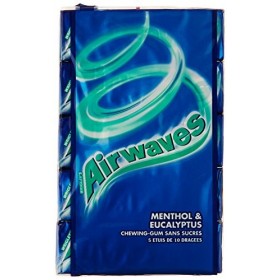 Airwaves - Menthol & Cassis, chewing-gum sans sucres 5x10 (70g)