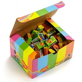 Love is Chewing Bubble Gum - Assortiment de 5 saveurs - Boîte de 100 pièces