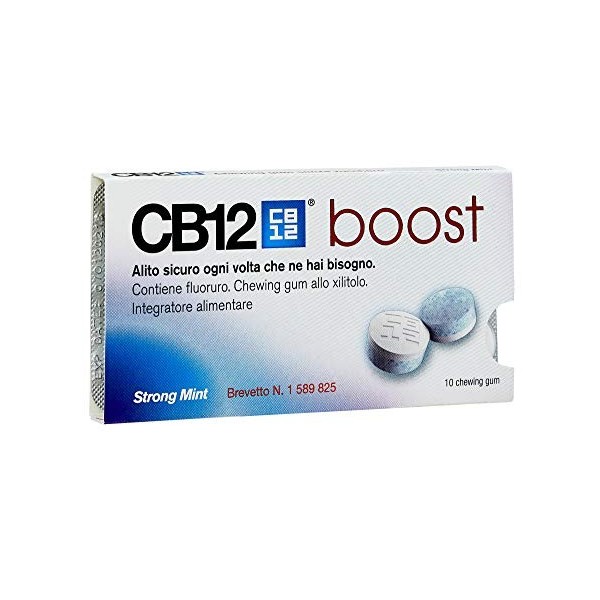 CB12 Boost Strong Mint 10 Gommes à Mâcher