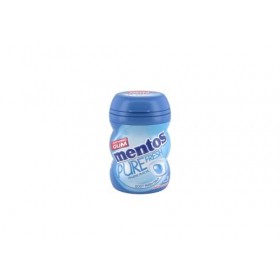 MENTOS GUM Boïte Présentoir en Plexi Contenant 45 Nano Bottles de Pure Fresh Chloro Mint Bubble sans Sucres 900 g