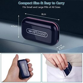 ACWOO Coupe-Comprimé, Séparateur de Comprimés avec Lame, Coupe-pilules Pour Petits et Gros Cachets, Séparateur De Pilules Por