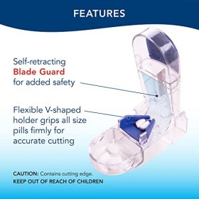Apex - Boite Coupe-Comprimés pour couper les médicaments 