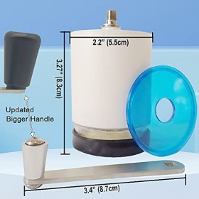 CoaGu Broyeur à pilules et pulvérisateur – Lot de 3 boîtes à pilules supplémentaires et cutter – Broyeur économe en main-dœu