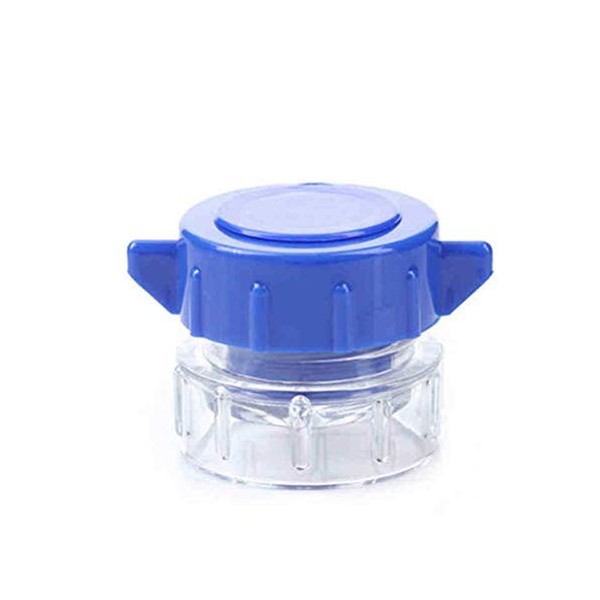 Supvox Broyeur de comprimés avec récipient en plastique multifonction portable Bleu